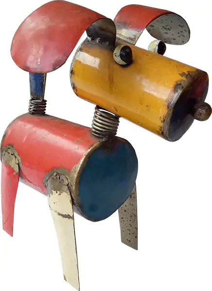 Product image 1 of the product “Dog made from metal art. In the sizes from 38 to 50cm. ”